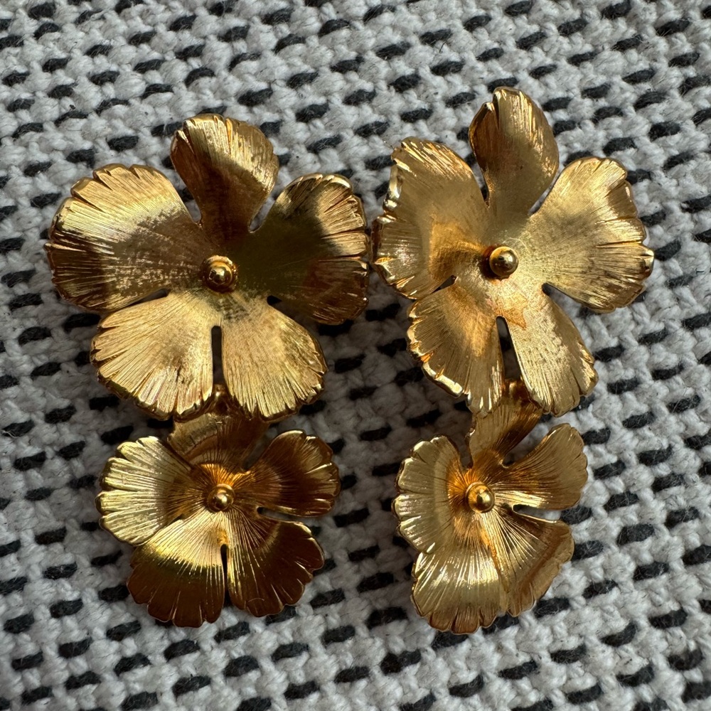 Jennifer Behr Gold Blossom Earrings